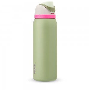 FreeSip® Owala FreeSip Material Stainless Steel Size 40 oz Water Bottle Neo Sage | 7164058-MO