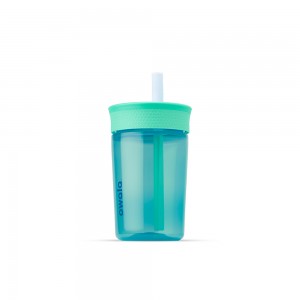 Kids' Tumbler Owala Kids' Tumbler Material Plastic Size 15oz Kid's Bleu | 8194057-GK